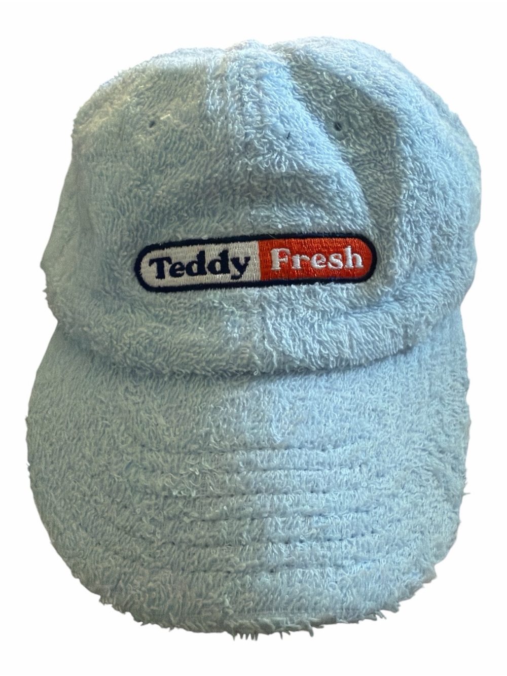 Teddy Fresh Light Blue Terry Cap with Red & Navy Logo